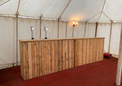 Mobile Bar in Marquee